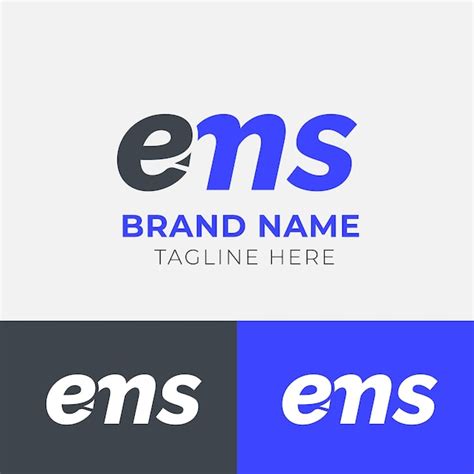 Ems Logo Diseño Marca Logo Colección Logo Variación Vector Premium