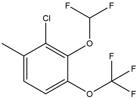 2 Chloro 3 Difluoromethoxy 1 Methyl 4 Trifluoromethoxy Benzene