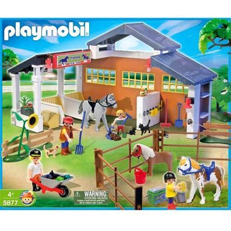 2014 - Christmas - Playmobil horse farm stable mega set 5877: | Playmobil, Playmobil toys, Toy ...