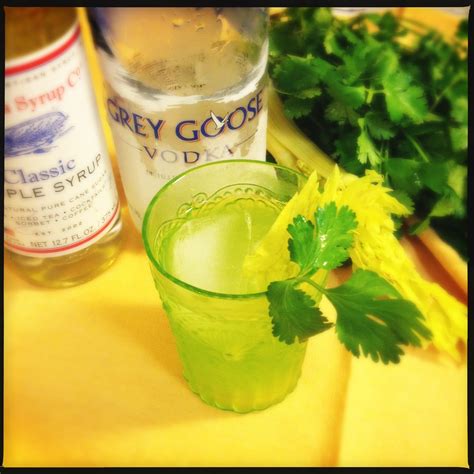 The Lush Chef Celery And Cilantro Cocktail