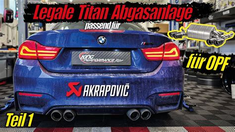 Akrapovic Titan Abgasanlage Slipon Legal Ece Passend F R Bmw M