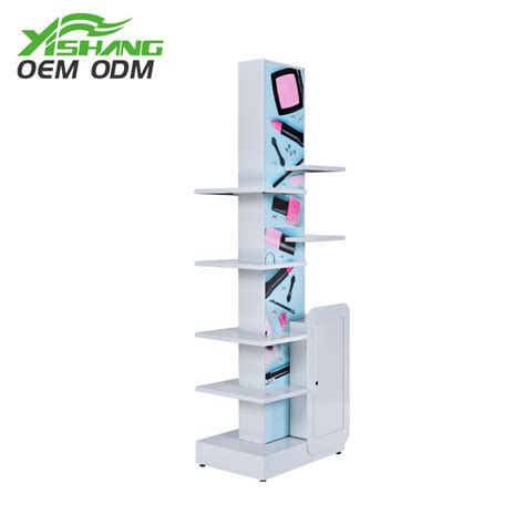 Custom Retail And Supermarket LED Perfume Cosmetics Display Stand