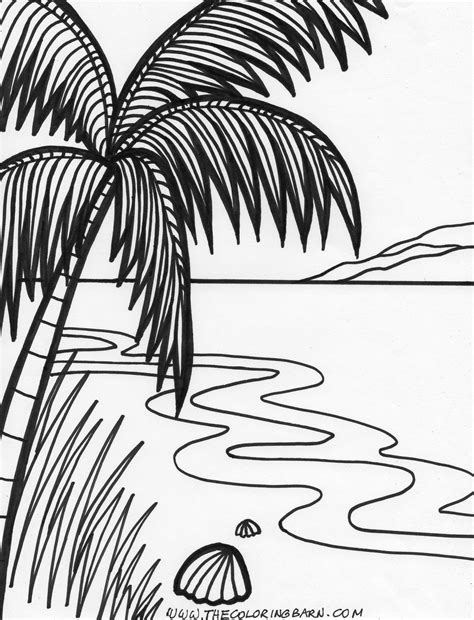 Sunset Coloring Pages At Free Printable Colorings