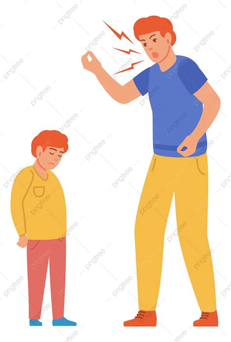 Man Yelled Clipart Transparent PNG Hd, Man Yelling On Kid, Parent ...