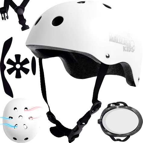 Kask Dla Dziecka Rowerowy Dzieci Cy Regulowany Bia Y Maltrack Sport