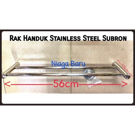 Jual Rak Handuk Stainless Steel 56 CM Subron Shopee Indonesia