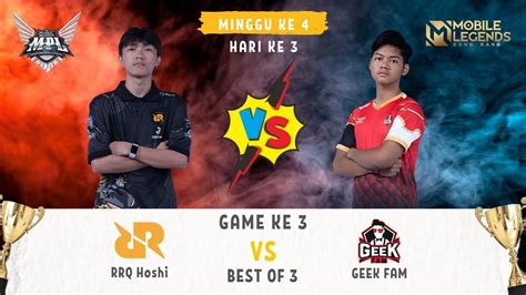 Game 3 RRQ VS GEEK FAM Geek Fam Masih Terlalu Kuat Untuk Roster