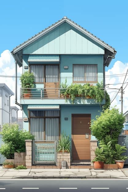 Anime Countryside House Illustration Ai Generated Image