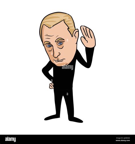 Vladimir Putin President of Russia Cartoon . Clipart Vector Illustration Stock Vector Image ...