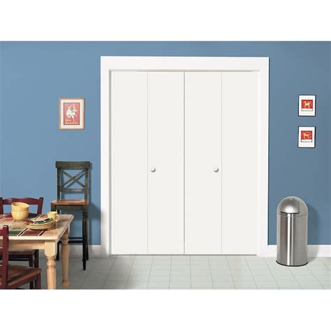 Reliabilt 24 In X 80 In White Flush Smooth Hollow Core Primed Hardboard Closet Bifold Door In