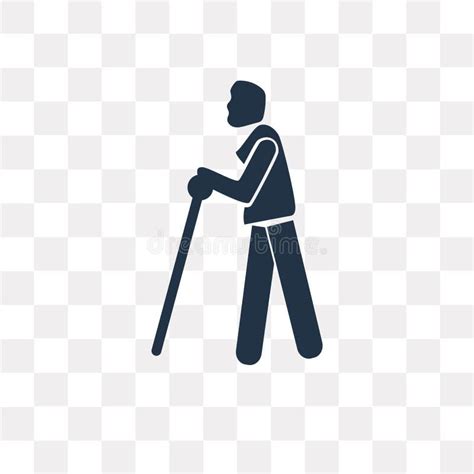 Blindman With Cane Icon In Different Style Vector Illustration Two Colored And Black Blindman