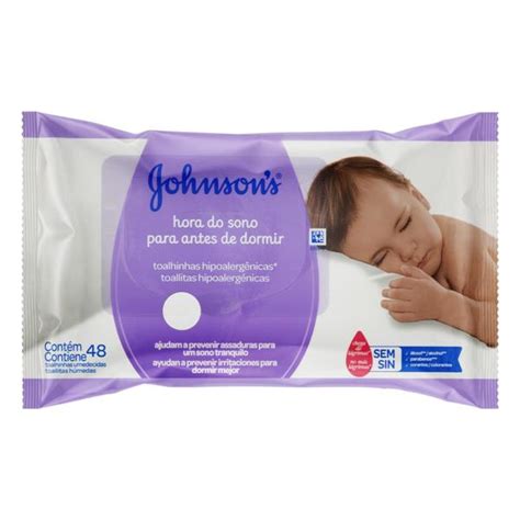 Toalha Umedecida Johnsons 48Un Baby Hora Do Sono Minimaxx