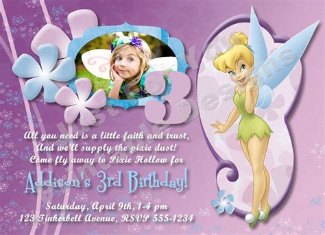 Disney Fairies Tinkerbell Customized By 4uprintabledesigns 12 00