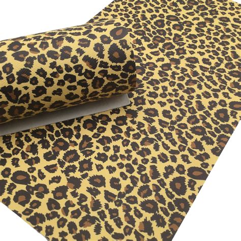 Leopard Print Faux Leather Sheets Leather For Earrings Hair Etsy