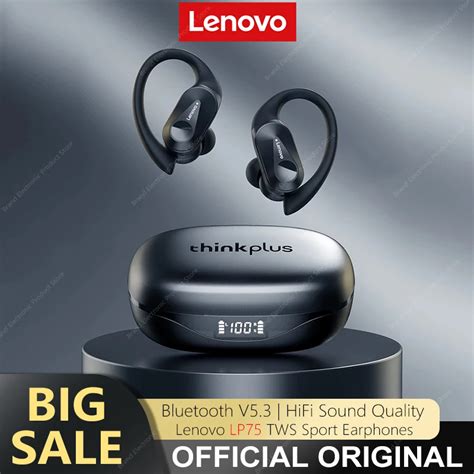 Lenovo auriculares inalámbricos LP7 LP75 audífonos deportivos TWS con