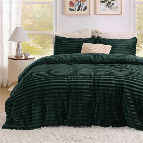 Amazon Bedsure Fluffy Comforter Set King Super Soft Faux Fur