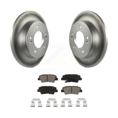 Rear Coat Brake Rotor Ceramic Pad Kit For Hyundai Elantra Kia Soul