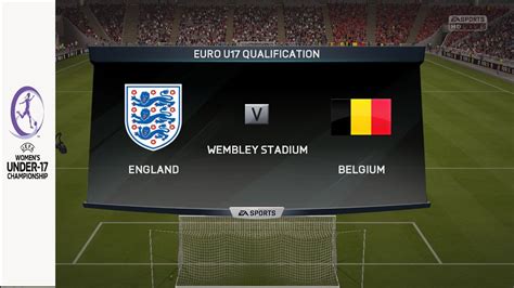 ⚽ England women vs Belgium women Euro women U17 Qualification (15/03 ...