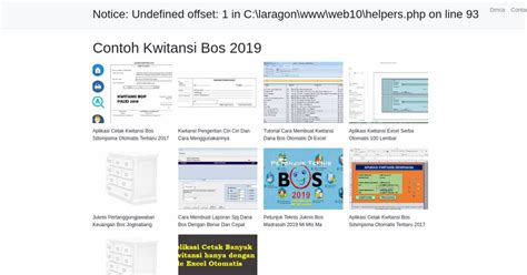 Contoh Kwitansi Bos 2019