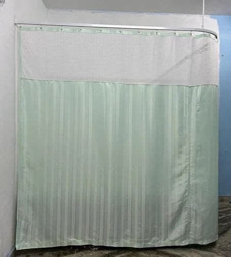 Plain Polyester And PVC Hospital Cubicle Curtain Tracks For Hospitals