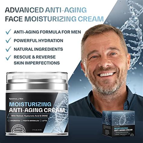 Men Face Moisturizer - Anti Aging Cream For Men With Hyaluronic Acid & Retinol | Spectrus Skin ...