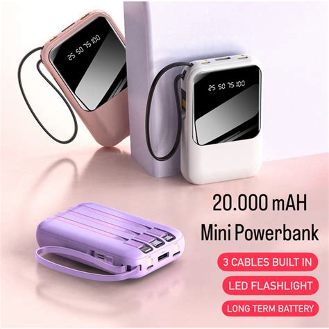 Jual Powerbank Mah Mini Size With Usb Fast Charging Lightweight