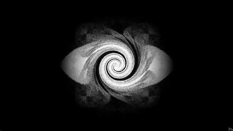 Black and white illustration, monochrome, spiral HD wallpaper ...