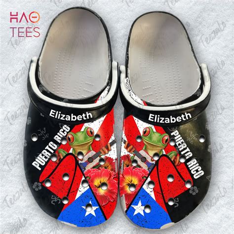 Personalized Puerto Rico Flag Puerto Rican Pride Crocs Shoes