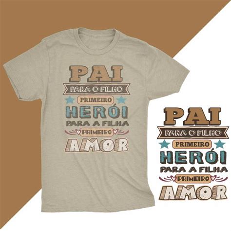 Pacote Artes Lettering Dia Dos Pais Sublimação Camisetas Png