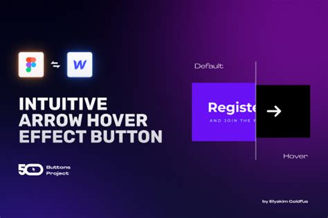 Intuitive Arrow Hover Effect Button (Button 7) | Figma Community
