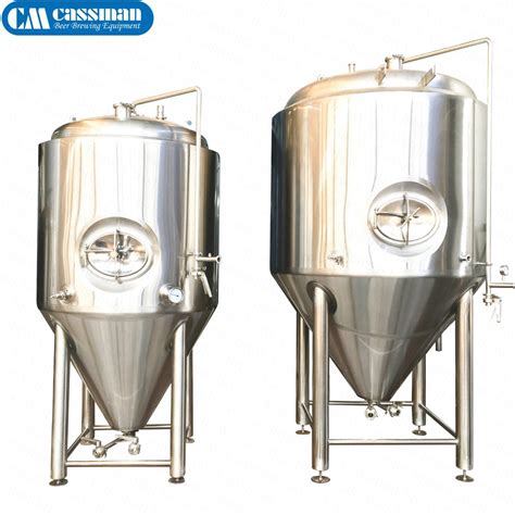 Glycol Jacket Cylinder Conical Stainless Steel Beer Fermentation Tank