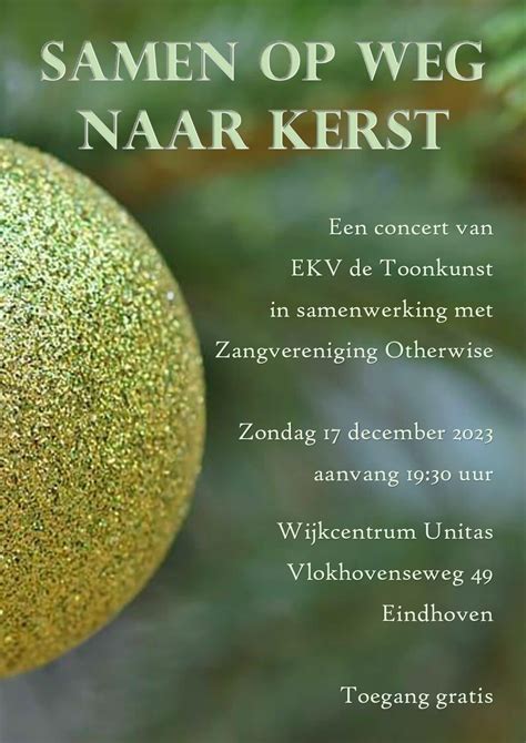 Samen Op Weg Naar Kerst EKV De Toonkunst Eindhoven