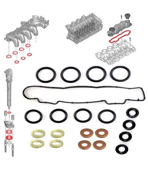 Kit Joint Injecteur Hdi Avec Joint De Collecteur Dadmission Et