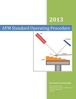 Fillable Online AFM Standard Operating Procedure Fax Email Print