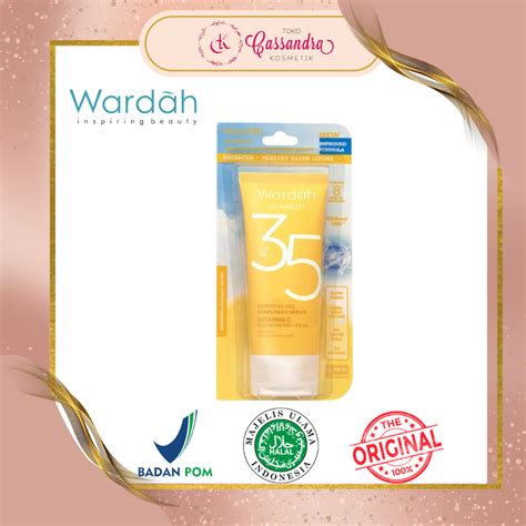 Jual Wardah Uv Shield Essential Sunscreen Gel Spf Ml Kemasan