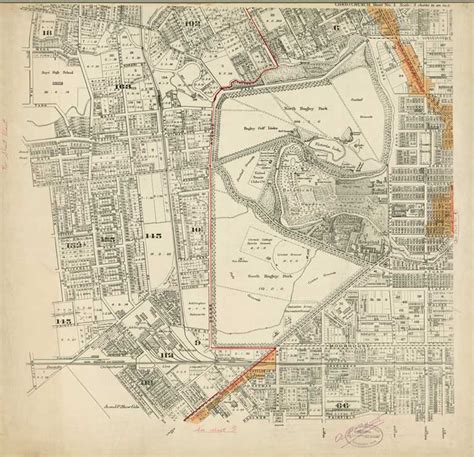 Map Of The City Of Christchurch 1929 Sheet 3 Of 9 Christchurch