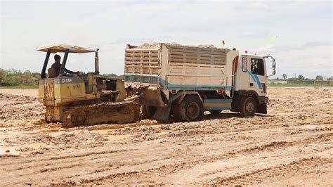 World Incredible Dump Truck Overloading Stuck In Mud Sand After