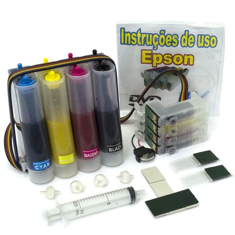 Bulk Ink Epson Para T25 TX125 TX123 TX133 E TX135 360ml De Tinta