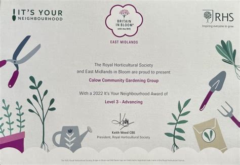 Calow Community Gardening Group Iyn Calow Parish Council