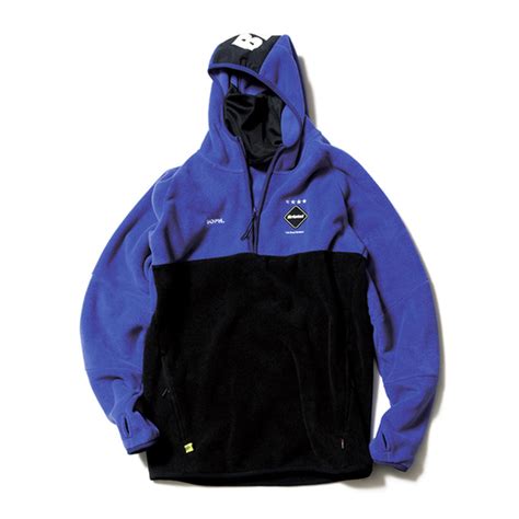 F C R B POLARTEC FLEECE HALF ZIP GAITER HOODY F C Real Bristol SOPHNET