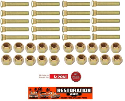 HOLDEN TORANA LH LX UC PACK OF 20 WHEEL LONG 72mm STUD NUT KIT F