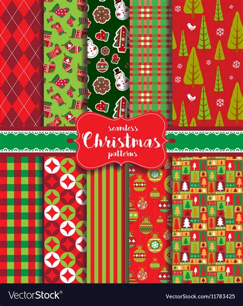 Christmas Seamless Background Royalty Free Vector Image