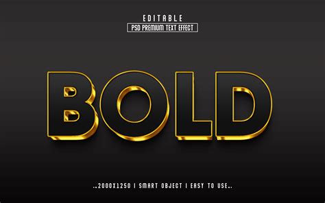 Bold 3d Editable Psd Text Effect Style Graphic By Mdjahidul99519 · Creative Fabrica