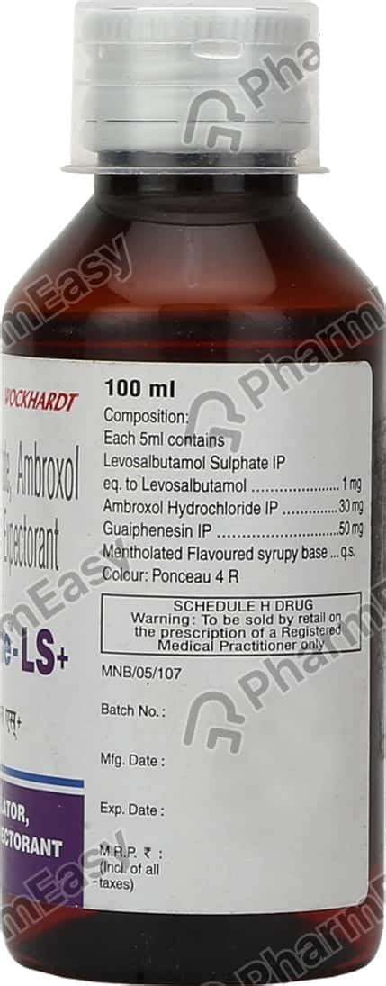 Viscodyne Ls Plus Syrup 100ml Uses Side Effects Price And Dosage Pharmeasy