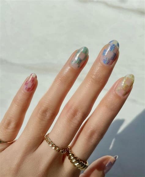 The Coolest Checkered Nail Art Designs Glitter Checkered Nails