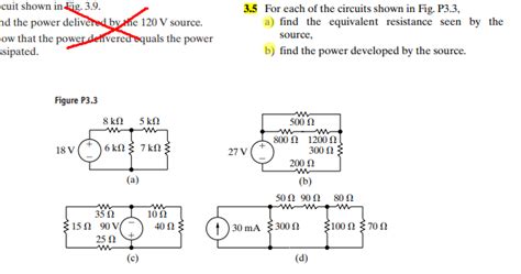 Solved 3 17 For The Current Divider Circuit In Fig P3 17