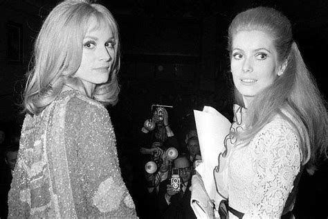 Catherine Deneuve And Her Sister Francoise Dorleac At The Premiere Of