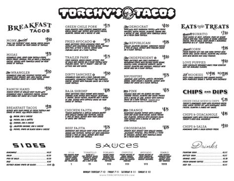 Torchys Tacos Menu Web | PDF | Latin American Cuisine | Foods
