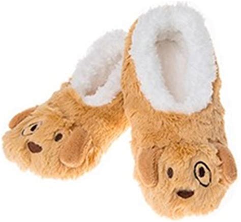 Ladies Plush Animal Snoozies Slippers Large 6 7 Puppy