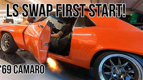 1969 Camaro Cammed Ls Swap First Start And Drive Youtube